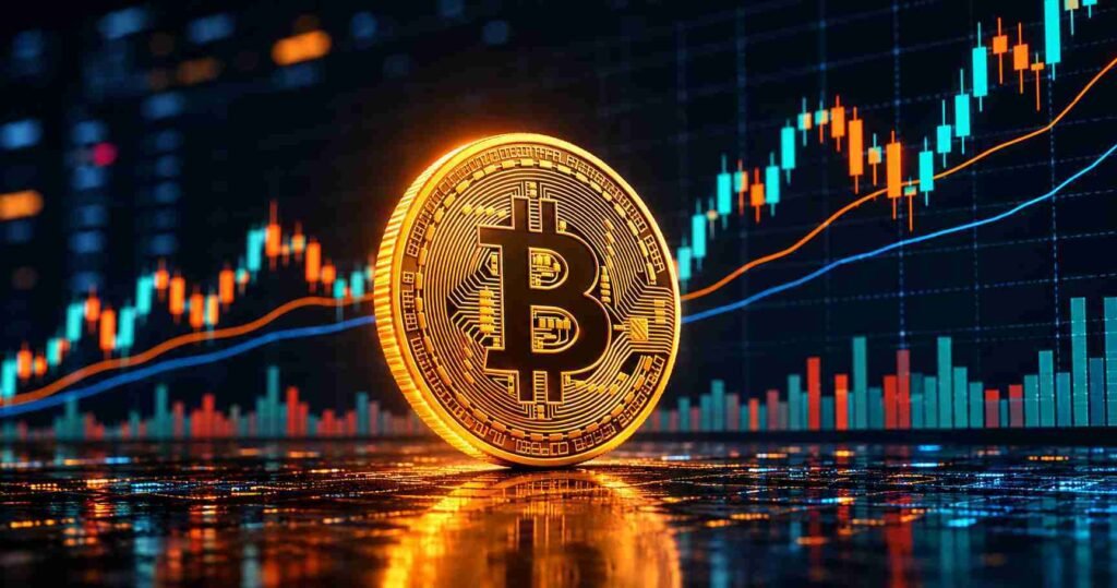 Bitcoin trading tips and strategies illustrated with candlestick charts and price movement indicators